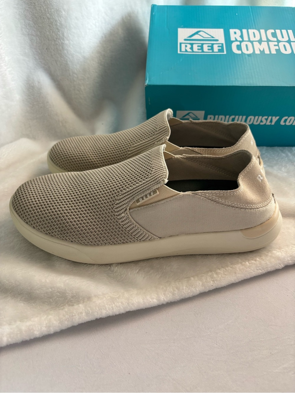 Reef Neptune Slip On Loafer Men’s Size 10 Tan